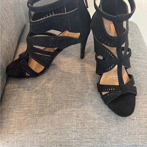 Elegant Black Strappy Heels
